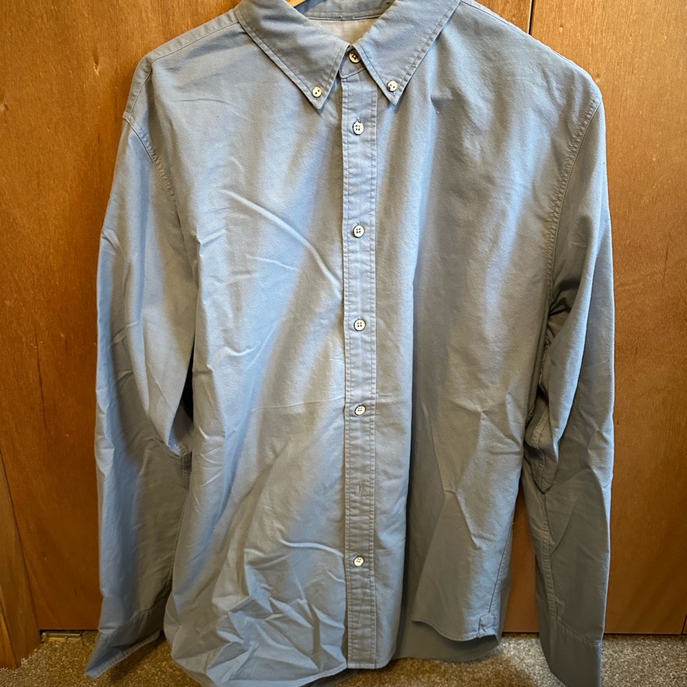 rag & bone Men's Casual Gray Button-Down Shirt